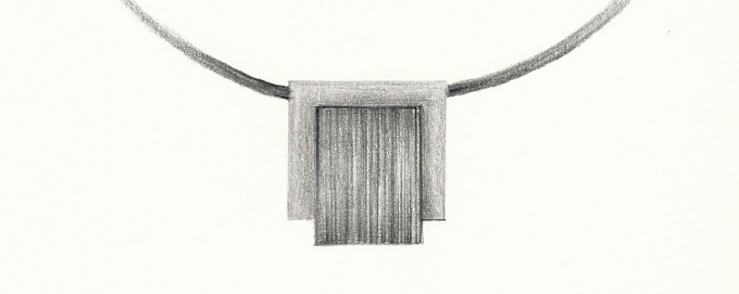 zilveren hanger voor album